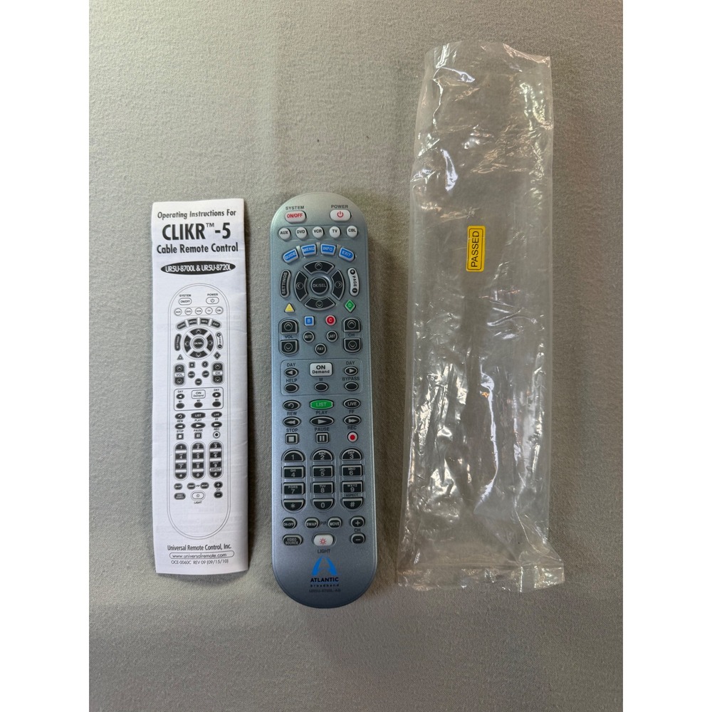 Atlantic Broadband CLIKR-5 UR5U-8700L-AB Cable Remote Control Manual - Picture 4 of 9